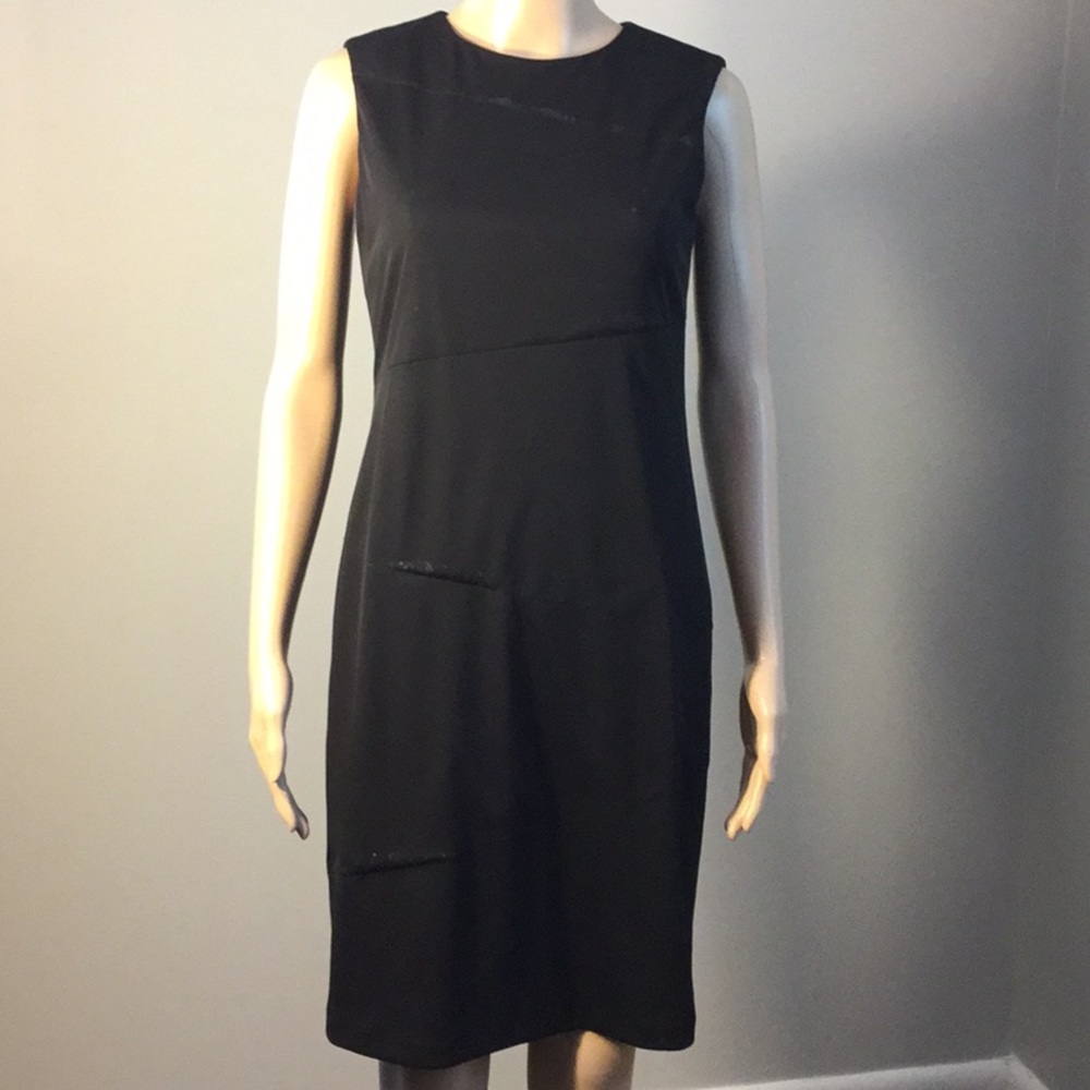 COMPLIANCE ALLIANCE : BLACK SLEEVELESS DRESS: Sz 6